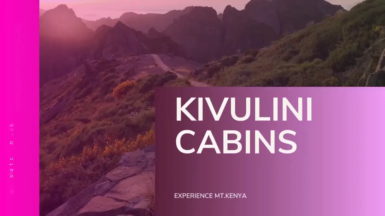 Kivulini Cabins promo film