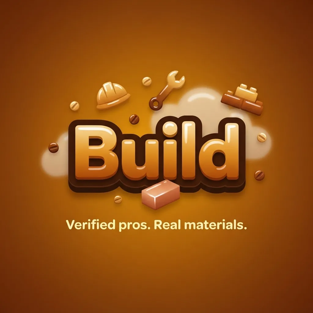 3D orange Build lettering with tools